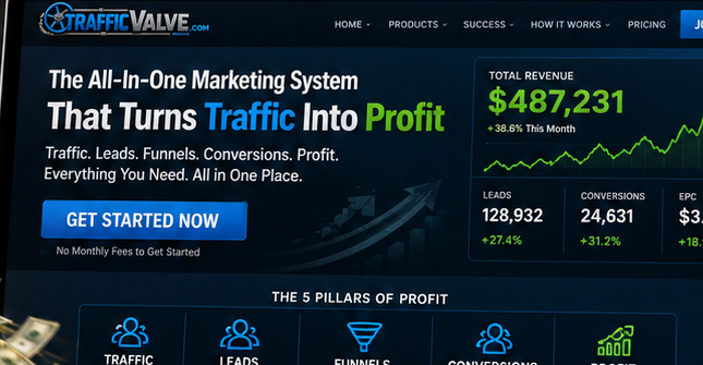 TrafficValve system dashboard